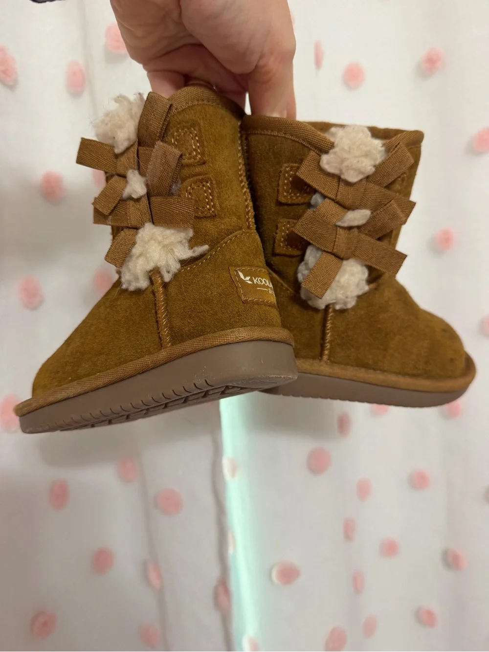 Koolaburra by UGH Chestnut Suede Baby Bow Boots